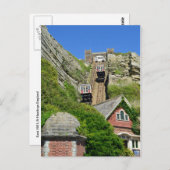 East Hill Lift Hastings England Postkarte (Vorne/Hinten)