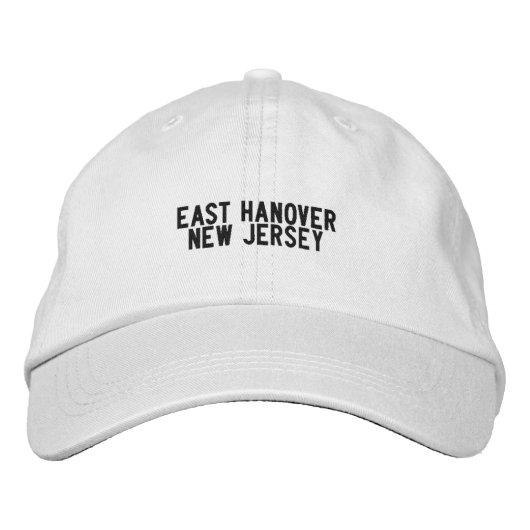 East Hover New Jersey Hat Bestickte Baseballkappe (Vorderseite)
