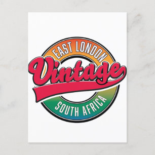 East London South Africa Logo Postkarte
