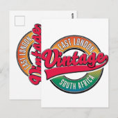 East London South Africa Logo Postkarte (Vorne/Hinten)
