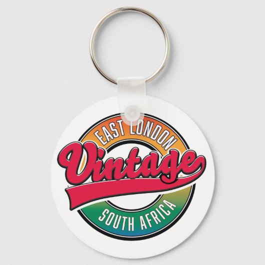 East London South Africa Logo Schlüsselanhänger (Vorderseite)