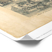 East Los Angeles, CA. Panoramakarte 1888 (0900A) Poster (Ecke)