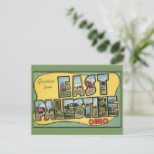 East Palestine Ohio Vintage Reise Postkarte (Stehend Vorderseite)