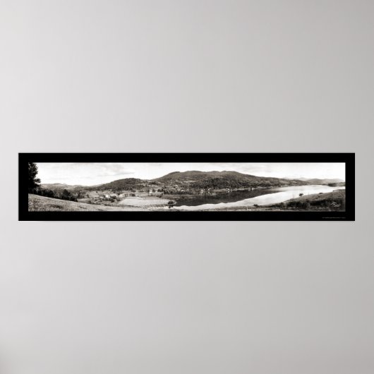 East Pittsford VT Dam Foto 1913 Poster (Vorne)