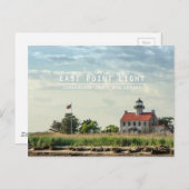 East Point Light. Postkarte (Vorne/Hinten)