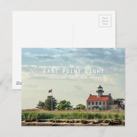 East Point Light. Postkarte (Vorne/Hinten)