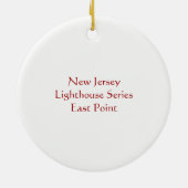 East Point Lighthouse Keramik Ornament (Hinten)