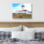 East Point Lighthouse, MA Wrapped Canvas Leinwanddruck (Insitu (Schlafzimmer))