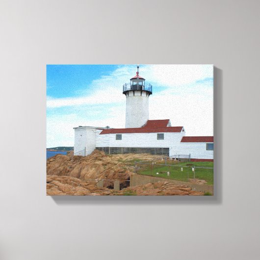 East Point Lighthouse, MA Wrapped Canvas Leinwanddruck (Vorderseite)