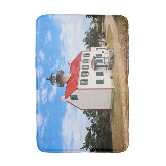 East Point Lighthouse, New Jersey Bath Mat Badematte (Vorderseite Vertikal)