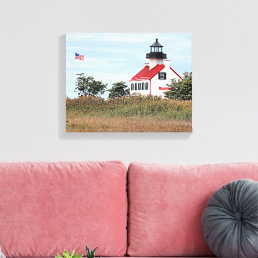 East Point Lighthouse, New Jersey Canvas Print Leinwanddruck (Insitu (Wohnzimmer))