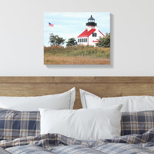 East Point Lighthouse, New Jersey Canvas Print Leinwanddruck (Insitu (Schlafzimmer))