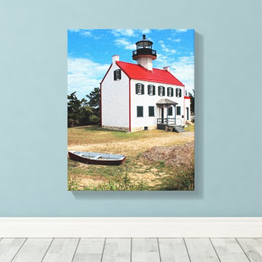 East Point Lighthouse, New Jersey Canvas Print Leinwanddruck (Insitu (Holzboden))