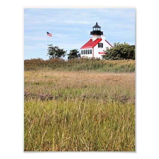 East Point Lighthouse, New Jersey Foto Print (Vorne)