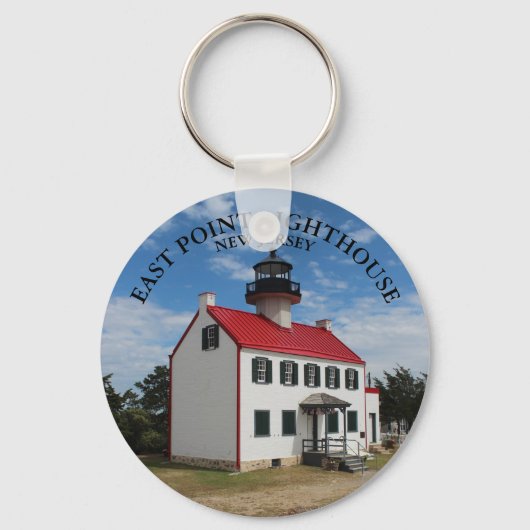 East Point Lighthouse, New Jersey Keyring Schlüsselanhänger (Vorderseite)