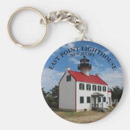 East Point Lighthouse, New Jersey Keyring Schlüsselanhänger