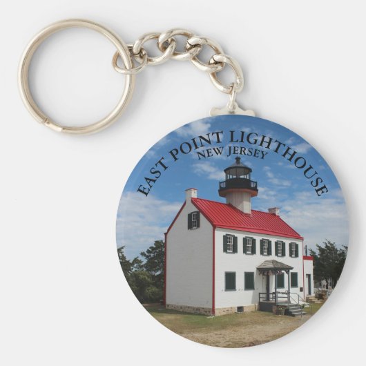 East Point Lighthouse, New Jersey Keyring Schlüsselanhänger (Vorne)