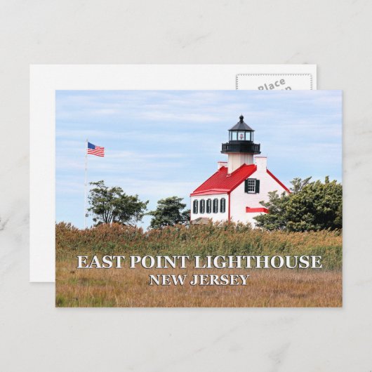 East Point Lighthouse, New Jersey Postcard Postkarte (Vorne/Hinten)