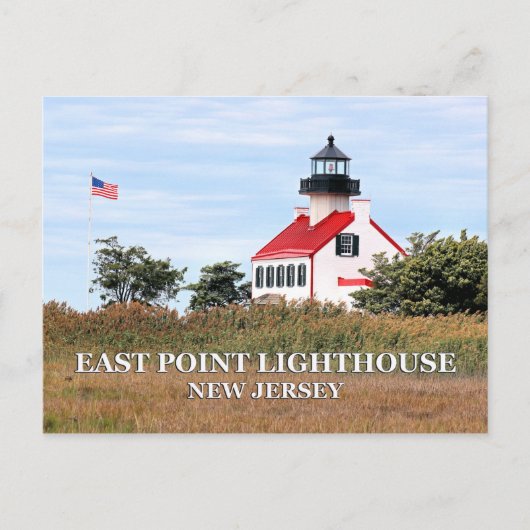 East Point Lighthouse, New Jersey Postcard Postkarte (Vorderseite)