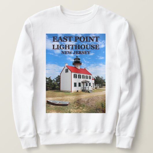 East Point Lighthouse, New Jersey Sweatshirt (Design vorne)