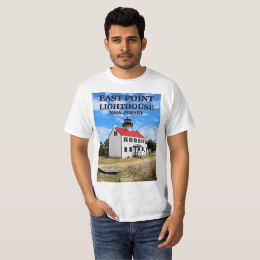 East Point Lighthouse, New Jersey T - Shirt (Vorne ganz)