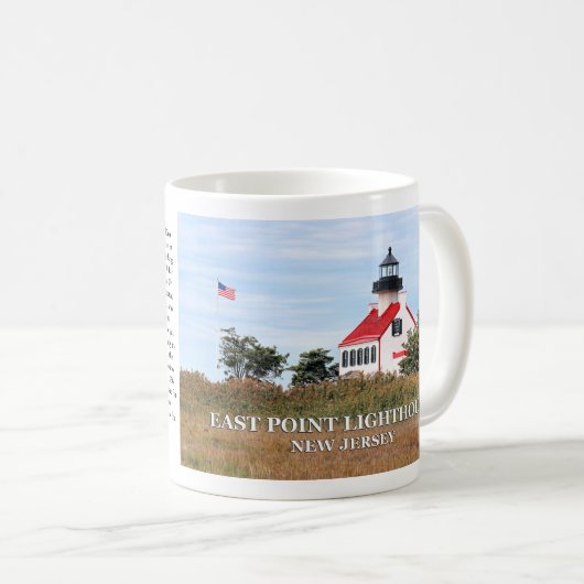 East Point Lighthouse, New Jersey Tasse (VorderseiteRechts)