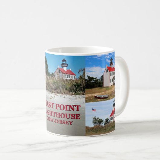 East Point Lighthouse, New Jersey Tasse (VorderseiteRechts)