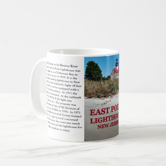 East Point Lighthouse, New Jersey Tasse (Vorderseite Links)