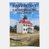 East Point Lighthouse, New Jersey Teetuch Geschirrtuch (Vertikal)
