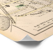 East Providence Rhode Island Karte Poster (Ecke)