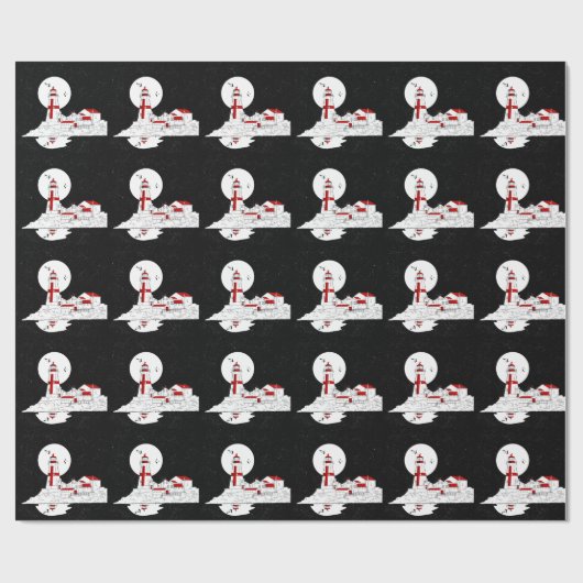 East Quoddy Head Lighthouse Wohnung Geschenkpapier (Flach)