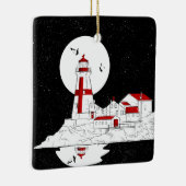 East Quoddy Head Lighthouse Wohnung Keramikornament (Rechts)