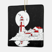 East Quoddy Head Lighthouse Wohnung Keramikornament (Links)