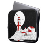 East Quoddy Head Lighthouse Wohnung Laptopschutzhülle (Vorderseite Links)