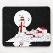 East Quoddy Head Lighthouse Wohnung Mousepad (Vorne)