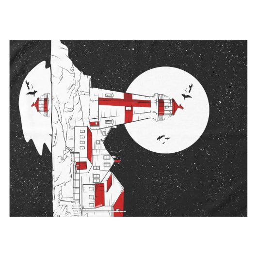 East Quoddy Head Lighthouse Wohnung Tischdecke (Vorderseite (Horizontal))