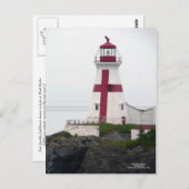 East Quoddy Lighthouse Postcard Postkarte (Vorne/Hinten)