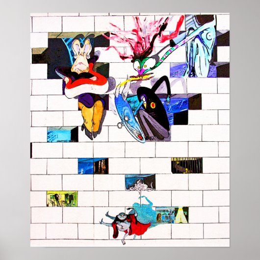 East Side Gallery, Berlin Wall, Brick Art(1) Poster (Vorne)