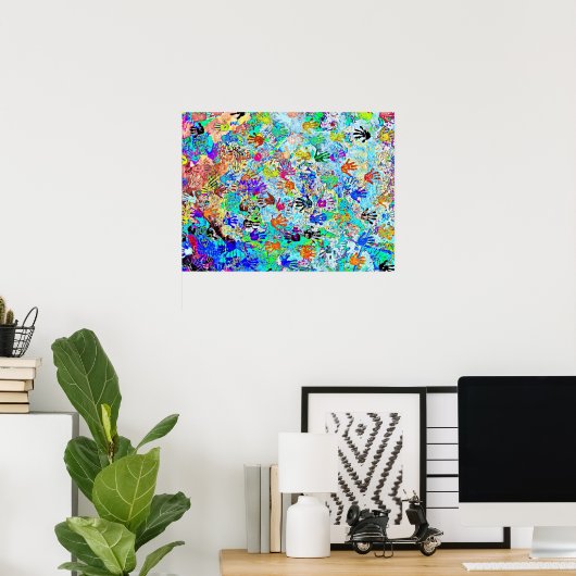 East Side Gallery, Berlin Wall, Hands (7) Poster (Heimbüro)