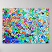 East Side Gallery, Berlin Wall, Hands (7) Poster (Vorne)