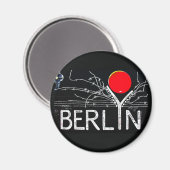 East Side Gallery, Berliner Mauer, Barbed Wire/Red Magnet (Vorderseite/Rückseite)