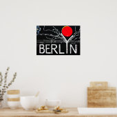 East Side Gallery, Berliner Mauer, Barbed Wire/Red Poster (Küche)