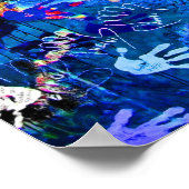 East Side Gallery, Berliner Mauer, Hände (1) Poster (Ecke)