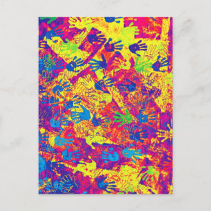 East Side Gallery, Berliner Mauer, Hände (5) Postkarte