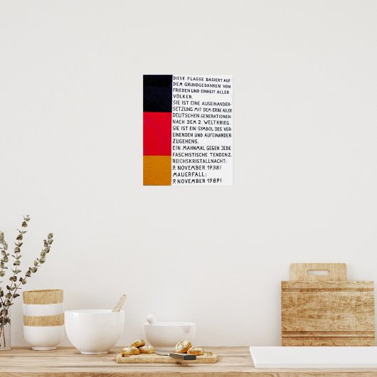 East Side Gallery, Berliner Mauer, kommerzieller F Poster (Küche)