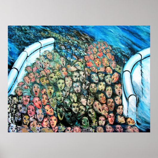 East Side Gallery, Berliner Mauer, Mass Escape Poster (Vorne)