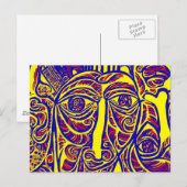 East Side Gallery, Berliner Mauer, Moderne Kunst ( Postkarte (Vorne/Hinten)