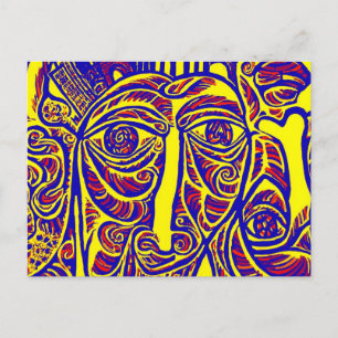 East Side Gallery, Berliner Mauer, Moderne Kunst ( Postkarte