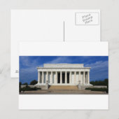 East Side of the Lincoln Memorial Washington D.C. Postkarte (Vorne/Hinten)