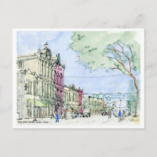 East Sixth Street, Austin, Texas Postkarte